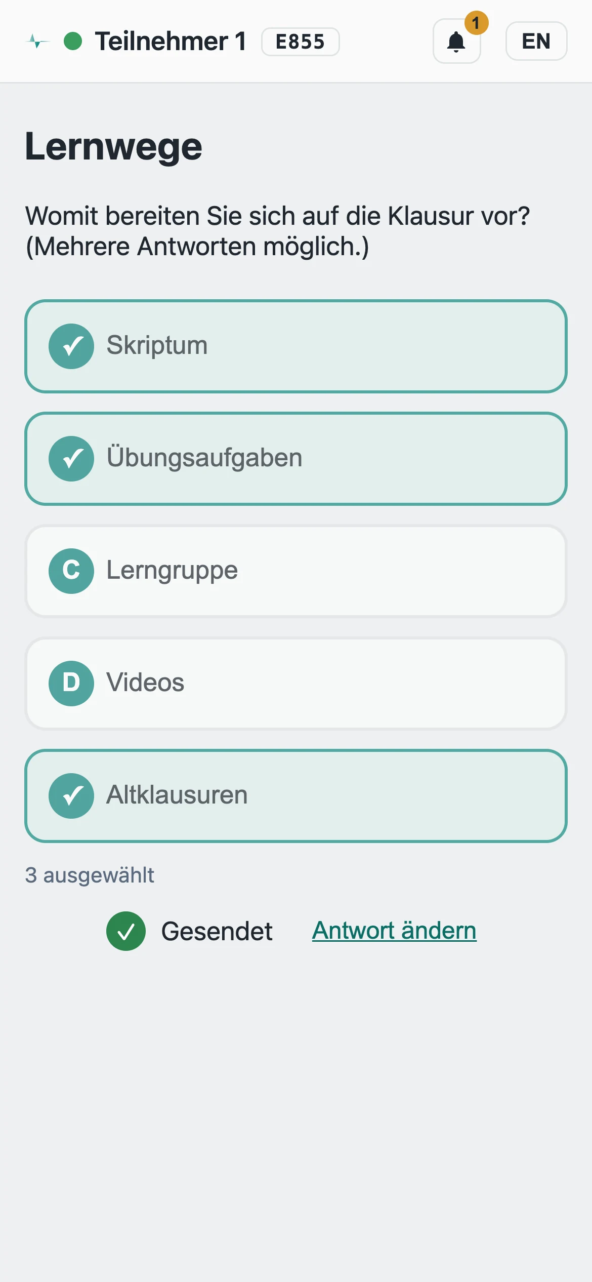 Bildschirmfoto Smartphone