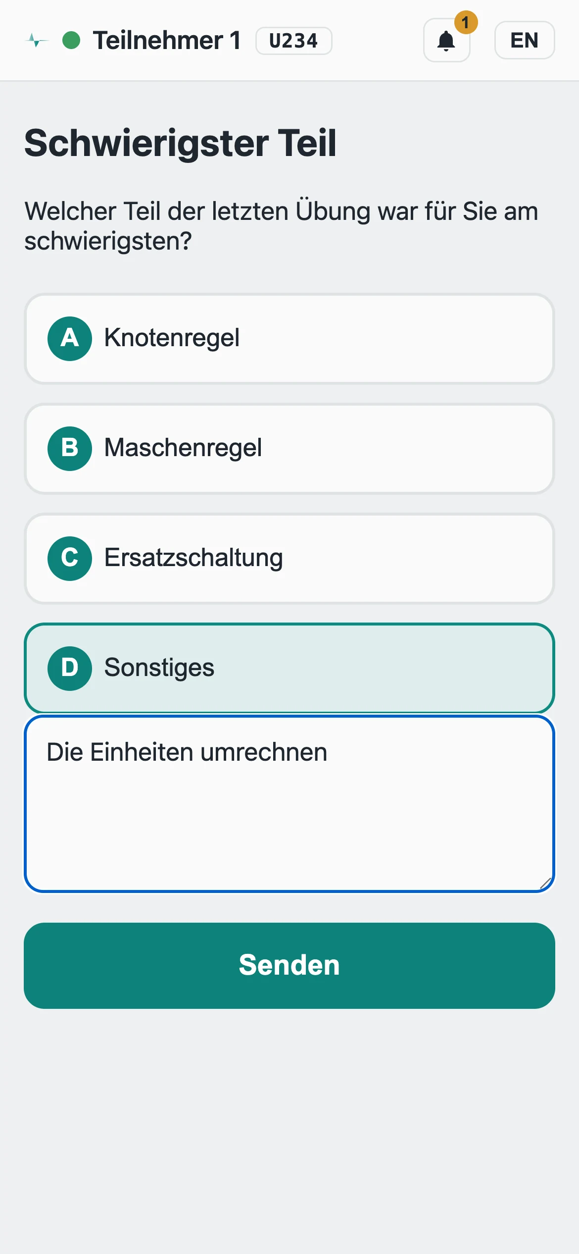Bildschirmfoto Smartphone