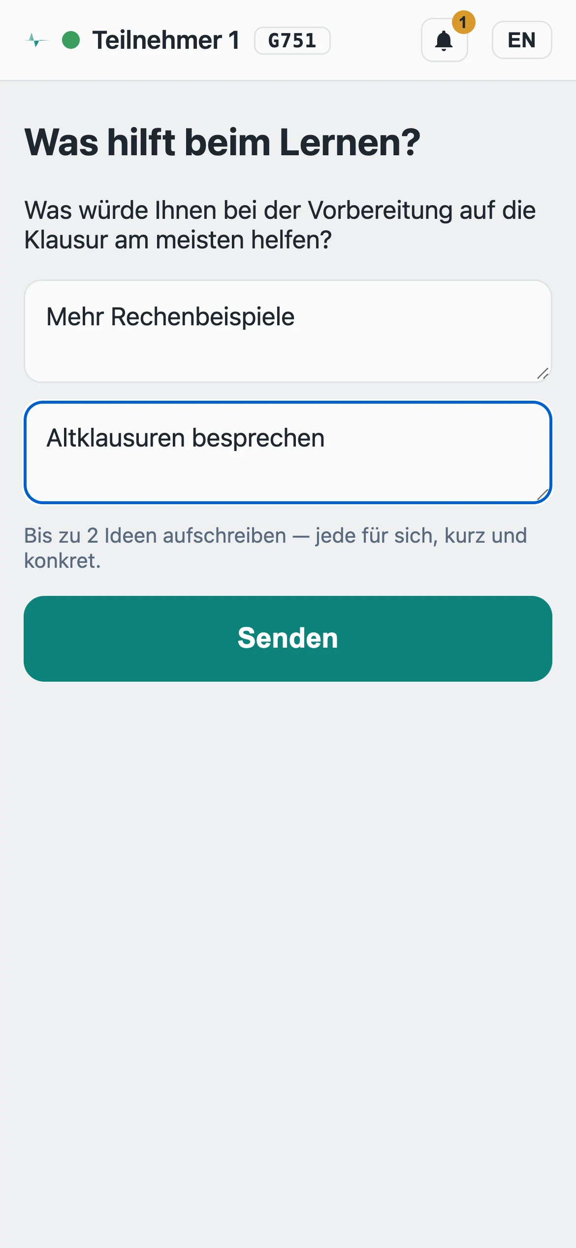 Bildschirmfoto Smartphone
