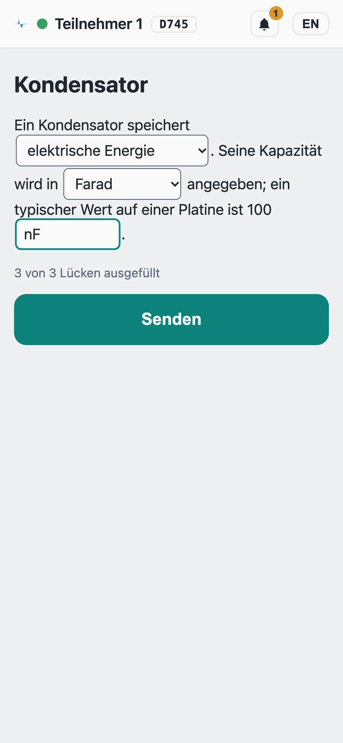 Bildschirmfoto Smartphone