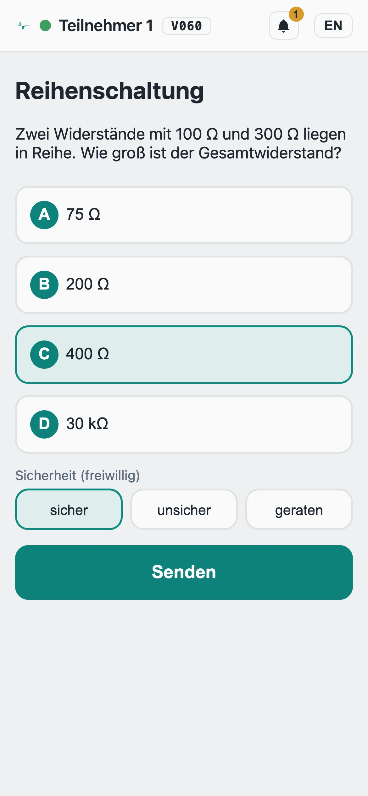 Bildschirmfoto Smartphone