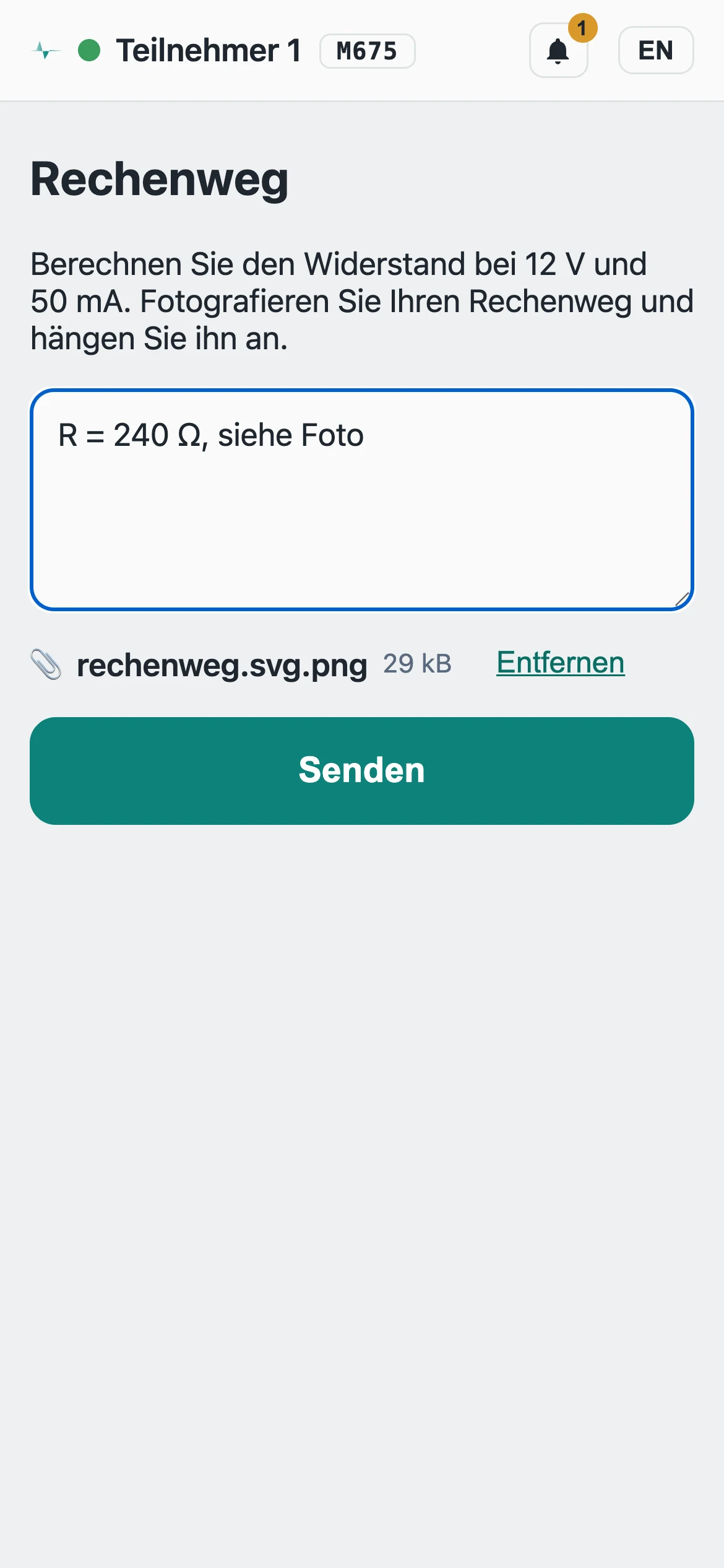 Bildschirmfoto Smartphone