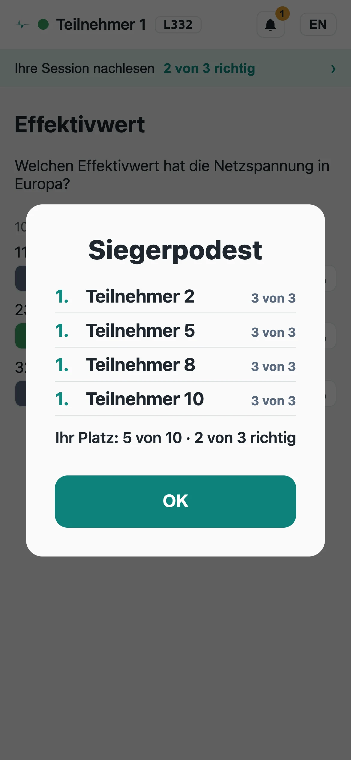 Bildschirmfoto Smartphone